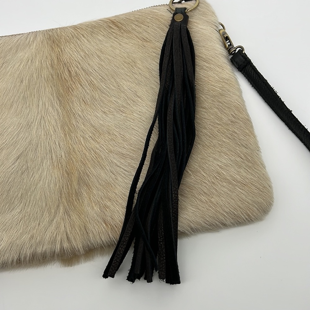 Seam Reap The "Derby" Large Clutch in natural cowhide. Like new - Picture 5 of 14
